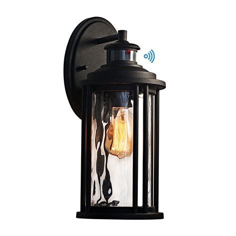 motion sensing outdoor sconce|motion activated outdoor wall sconce.